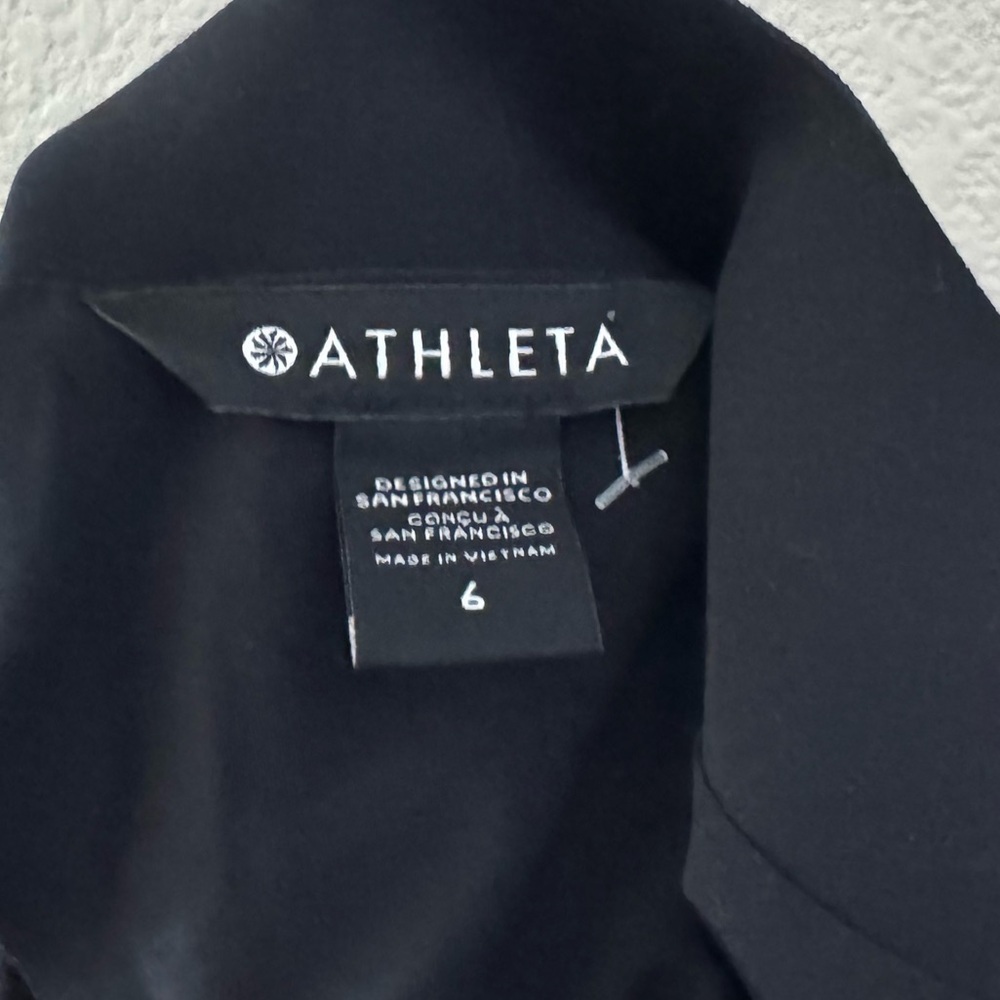 Athleta Avenue Blazer Jacket Black Packable UPF50+ Business Classic Work 6 - Picture 15 of 16